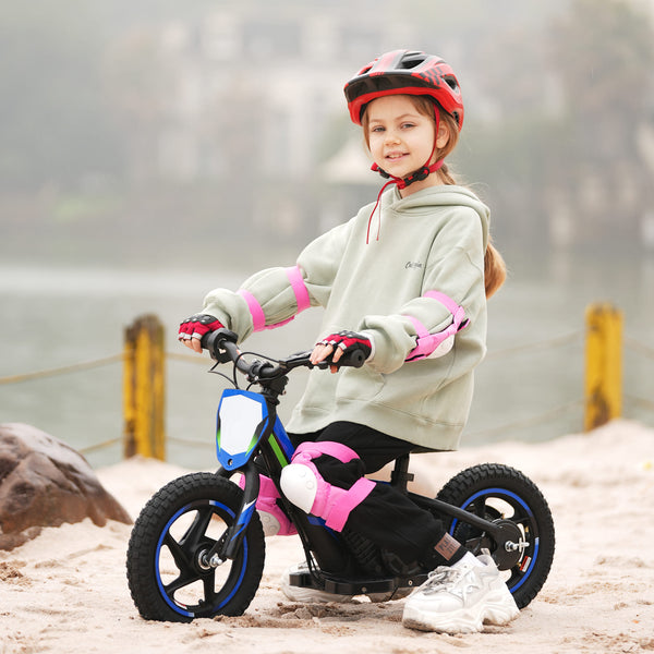 Adventure - 170W Kids Electric Motorcycle for Ages 3-6, Detachable Battery, Adjustable Seat, Safe Speeds Up to 10 MPH, 12Inch Off Road Tires - Blue