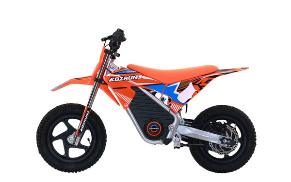 Wild Thunder - 200W Kids Electric Motorcyclefor Ages 3-6, 24V 2.6Ah Lithium Battery, 2 Speed Modes, Safe Disc Brake, 12Inch Off Road Tires - Orange