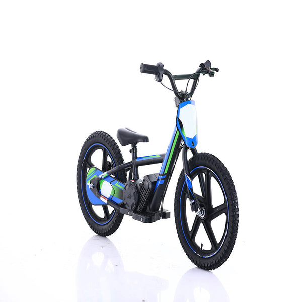 Adventure Pro - 750W Kids Electric Motorcycle, 14 mph & 150lb Max, 16" Air-Filled Tires - Blue