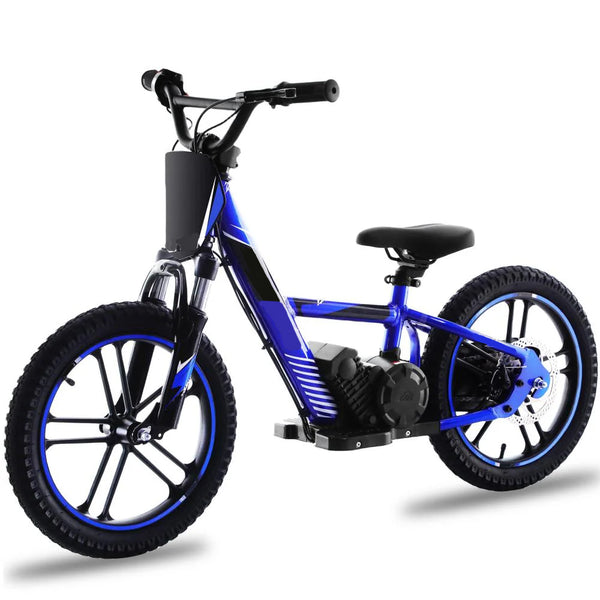 Adventure Pro - 500W Kids Electric Motorcycle, 14MPH, 16Inch Off Road Tires, Adjustable Seat for Ages 5-12 - Blue