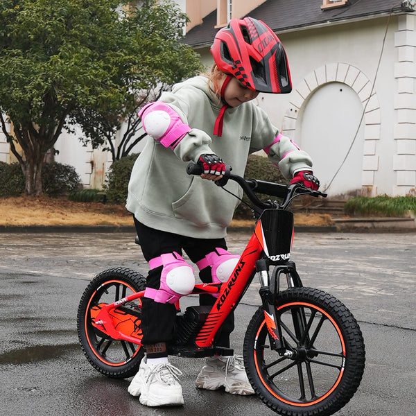 Adventure Pro  - Electric 500W Kids Electric Motorcycle, 14MPH, 16Inch Off Road Tires, Adjustable Seat for Ages 5-12 - Orange